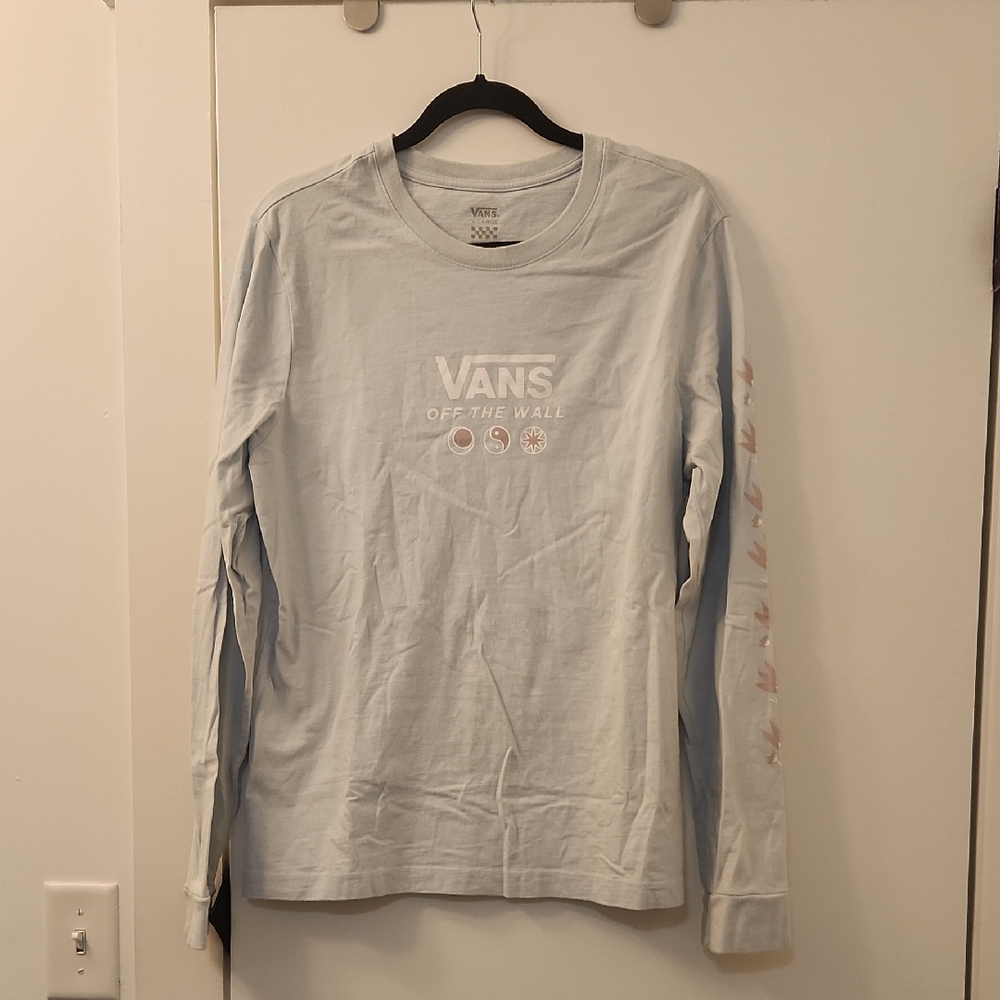 Vans Sky Blue Long Sleeve Tee XL